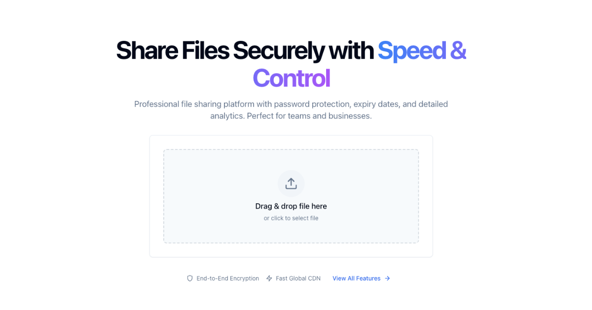 Secure file sharing made simple